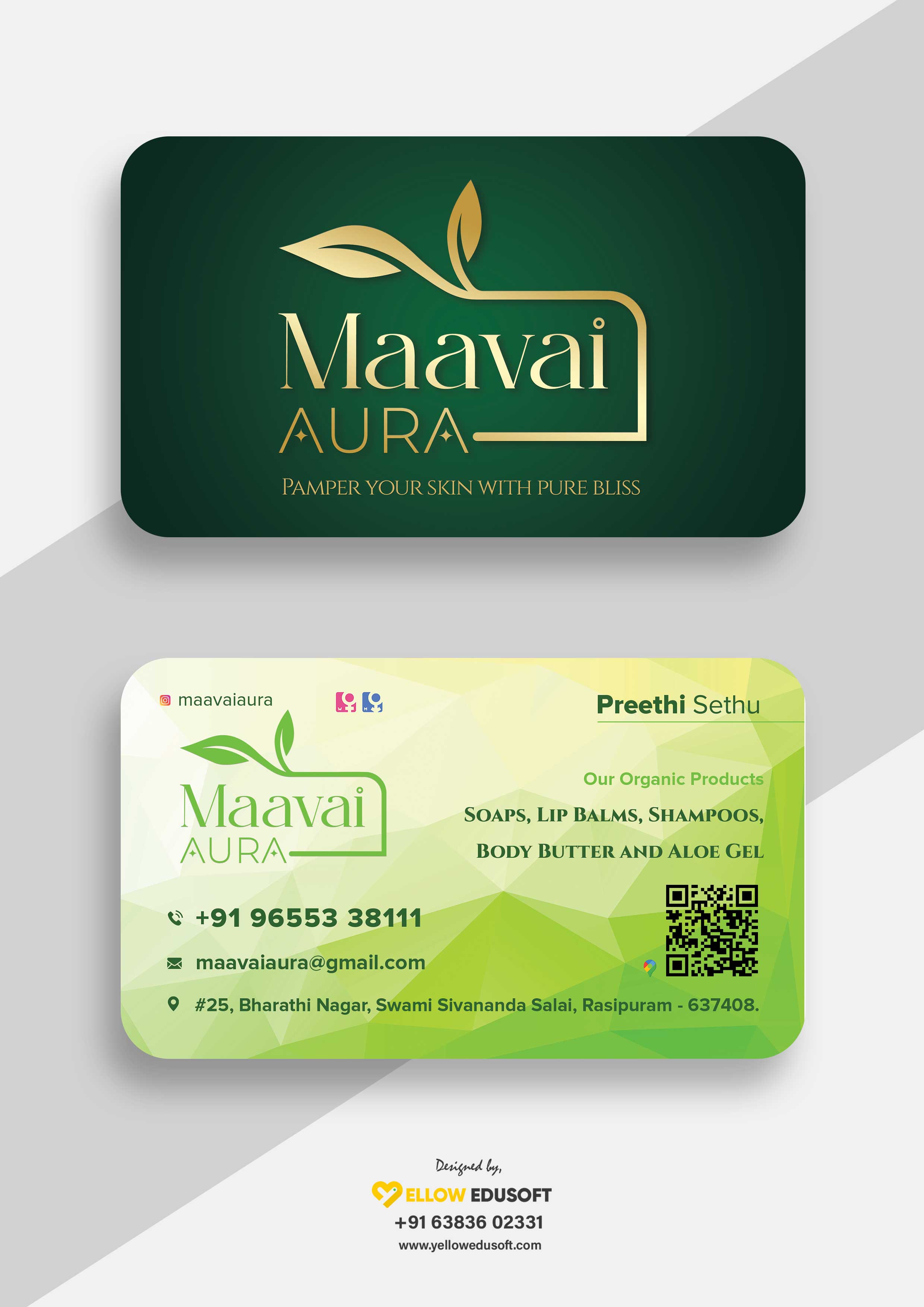 Maavai Aura Business Card
