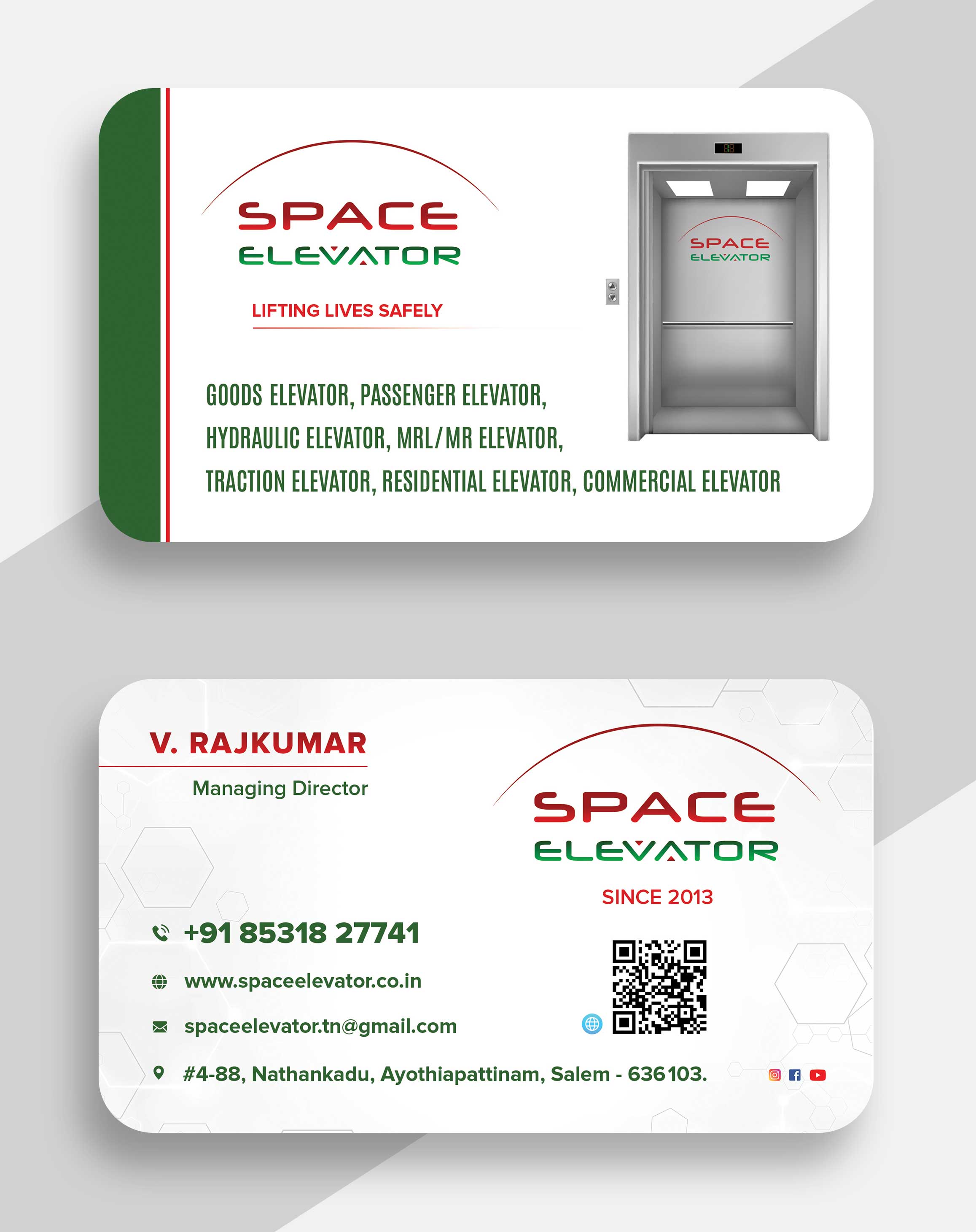 Space Elevator Business Card